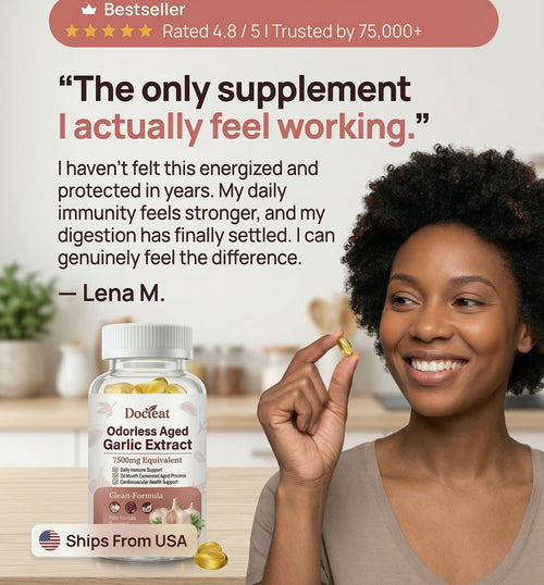 Aged Garlic Extract - 7500mg Odorless Softgels