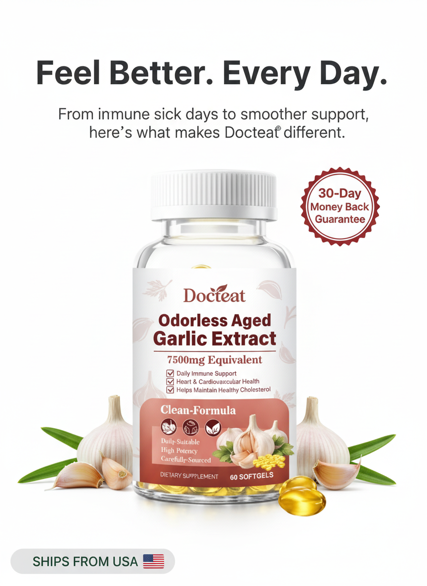 Aged Garlic Extract - 7500mg Odorless Softgels